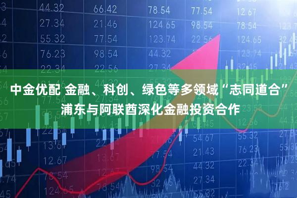 中金优配 金融、科创、绿色等多领域“志同道合” 浦东与阿联酋深化金融投资合作